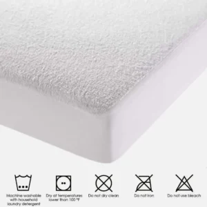 Waterproof Terry Towel Mattress Protector – Soft, Breathable & Allergy-Proof Bedding Protection - Image 10