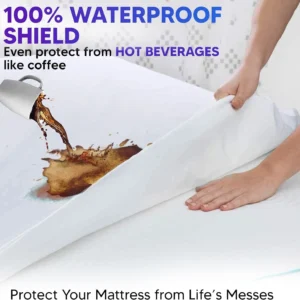 Fully Zippered Waterproof Mattress Protector Encasement – Bed Bug Proof, Anti-Allergy & Deep Fit - Image 7