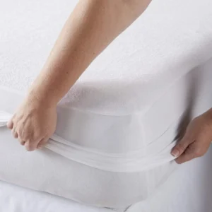 Waterproof Terry Towel Mattress Protector – Soft, Breathable & Allergy-Proof Bedding Protection - Image 3
