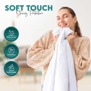Waterproof Terry Towel Mattress Protector – Soft, Breathable & Allergy-Proof Bedding Protection - Image 4
