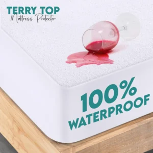 Waterproof Terry Towel Mattress Protector – Soft, Breathable & Allergy-Proof Bedding Protection - Image 5