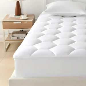 Hexagonal Mattress Protector – Quilted Triple Filled, Waterproof & Breathable Skirt Depth 40 cm / 15.7 inches| All Sizes– Quilted Triple Filled, Waterproof & Breathable Skirt Depth 40 cm / 15.7 inches| All Sizes - Image 4