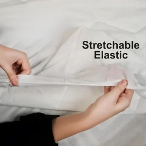 Mattress Protector Sheet Cover 30cm Hexagonal Design Flat 360 Elasticated Sheet Hexagonal Shape Mattress Protector – Breathable, Noiseless & Deep Fit - Image 5