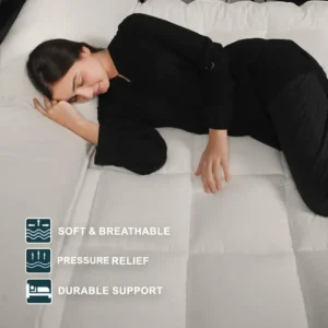 Luxury Extra-Thick Mattress Topper – Deep-Filled Microfibre Comfort Layer Quilted, Luxury Hotel Mattress Pads Box Stitched Elasticated Corner - Image 3