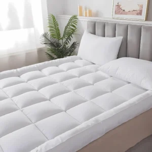 Luxury Extra-Thick Mattress Topper – Deep-Filled Microfibre Comfort Layer Quilted, Luxury Hotel Mattress Pads Box Stitched Elasticated Corner - Image 4