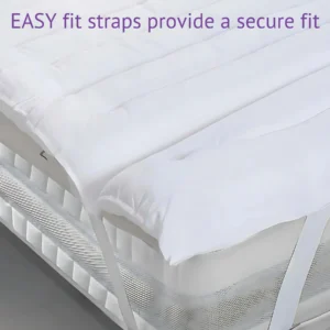Luxury Mattress Topper – 4cm Deep-Filled Microfibre Comfort Layer | Hypoallergenic & Breathable | Elasticated Straps - Image 10