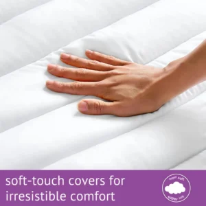 Luxury Mattress Topper – 4cm Deep-Filled Microfibre Comfort Layer | Hypoallergenic & Breathable | Elasticated Straps - Image 11