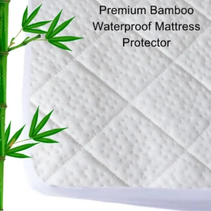 Waterproof Bamboo Mattress Protector – Hypoallergenic, Breathable, Fitted Sheet Design, Noise-Free Protection - Image 6